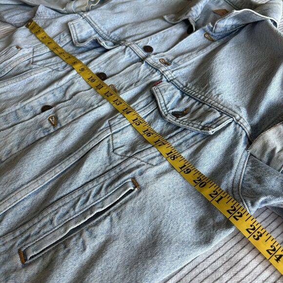 Vtg 90s LEVIS 507 Type-3 Denim Jacket Size Medium Faded Medium 80s USA - Picture 15 of 16